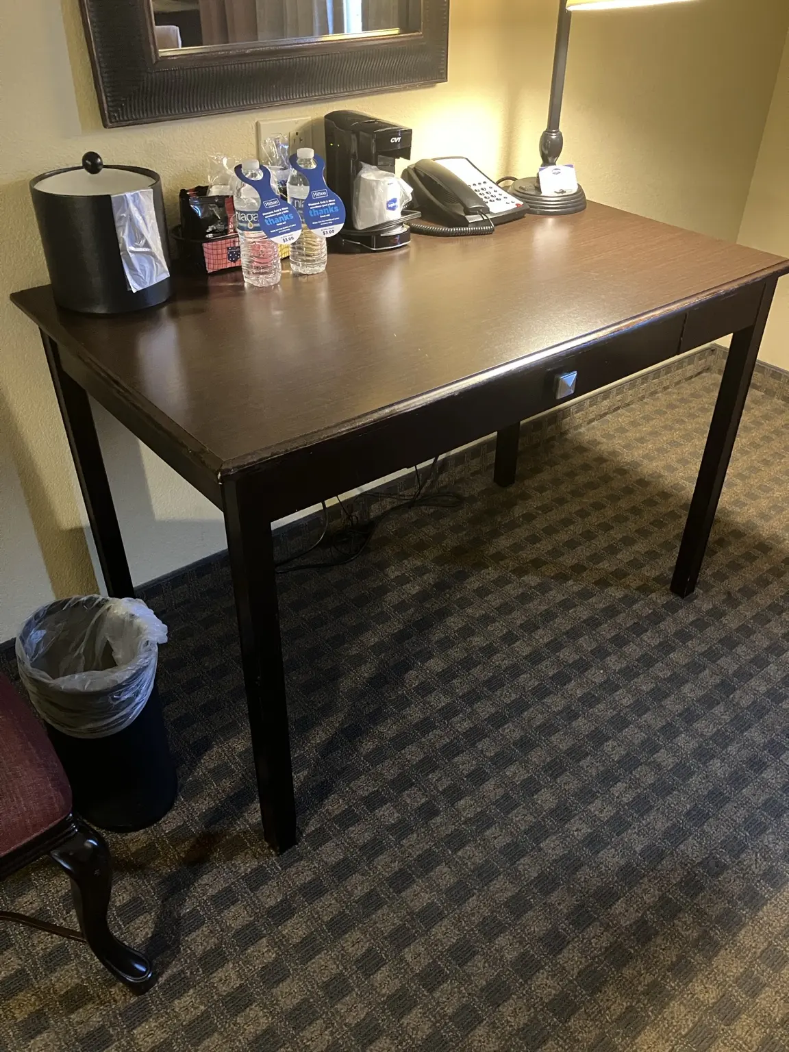 Hotel cleanout before removal