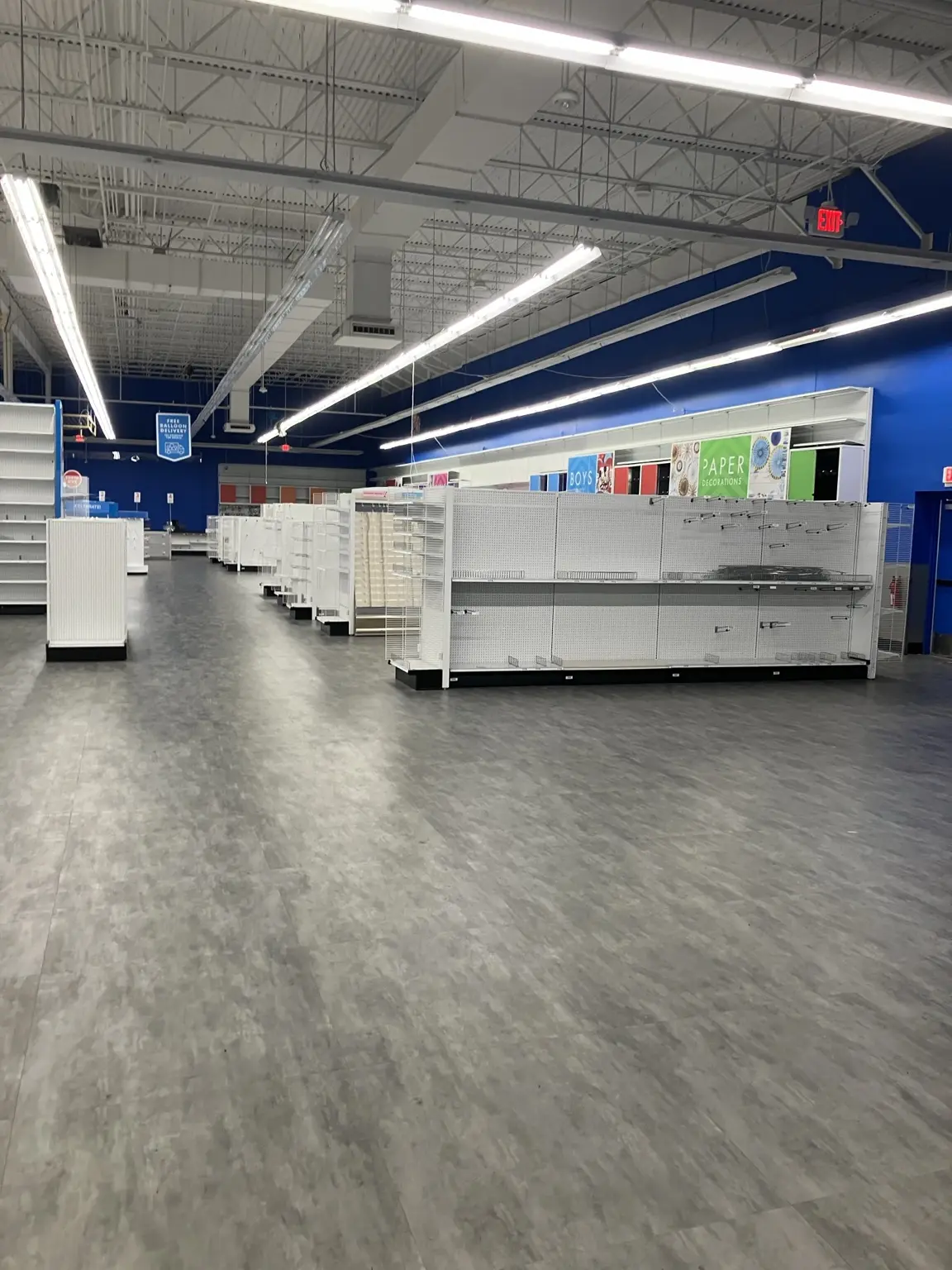 Retail cleanout before removal